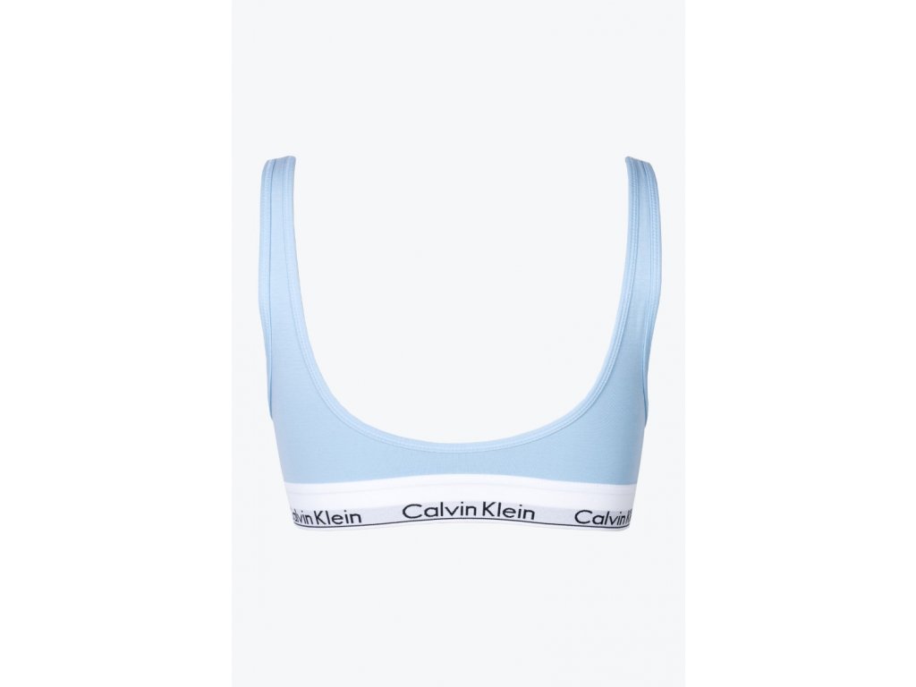 Dámská podprsenka Calvin Klein push-up - bralette, modrá - Luxusní prádélko