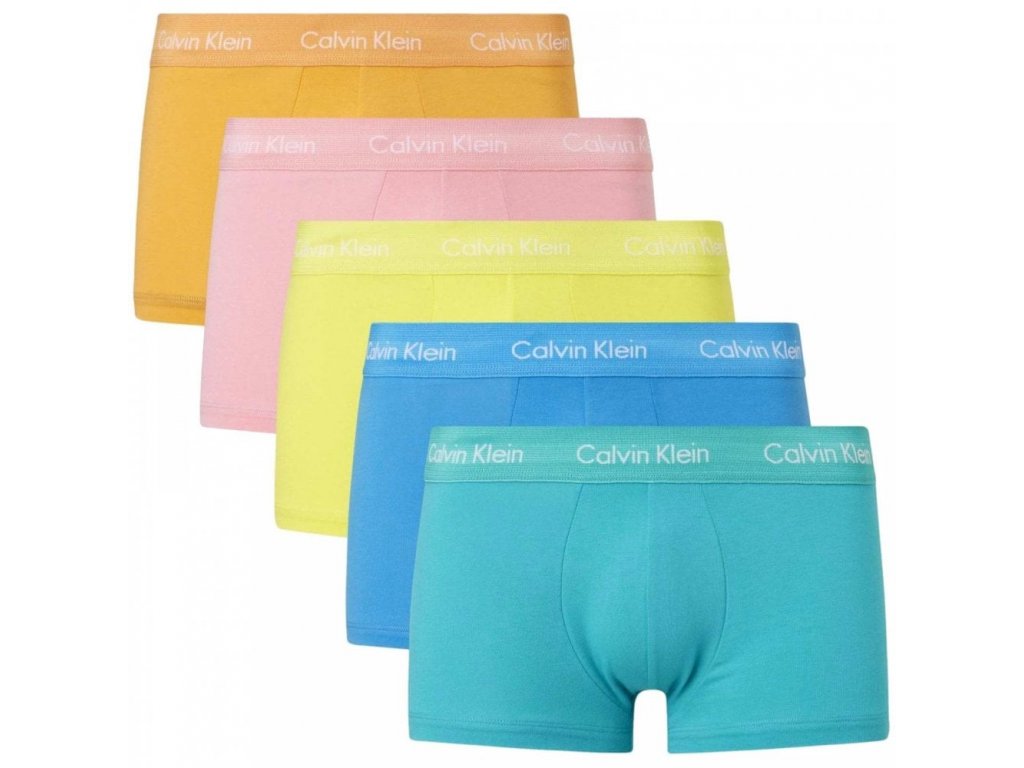 Pánské bavlněné plus size boxerky Calvin Klein Pride 5pack NB3181A, mix barev