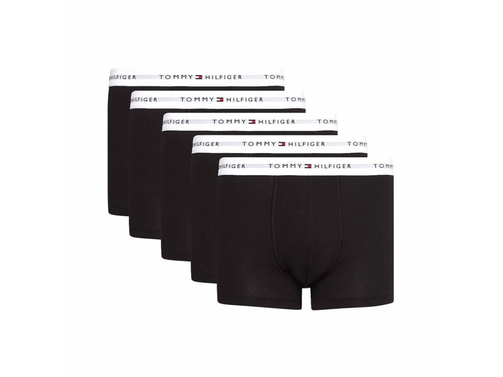 Pánské boxerky Tommy Hilfiger 5Pack UM0UM02767 - černé - Luxusní