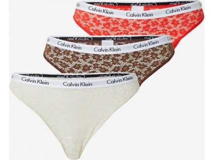 Dámské brazilky Calvin Klein krajkové - 3Pack