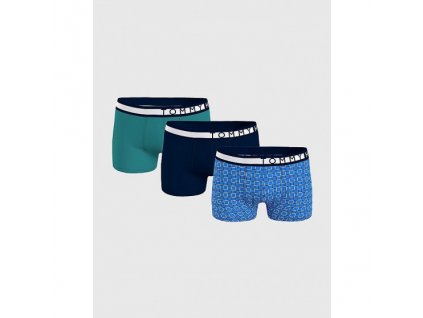 Pánské boxerky Tommy Hilfiger Trunk print 3Pack - mix barev