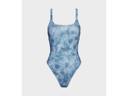 Dámské jednodílné plavky Calvin Klein kw0kw02127 - modrá