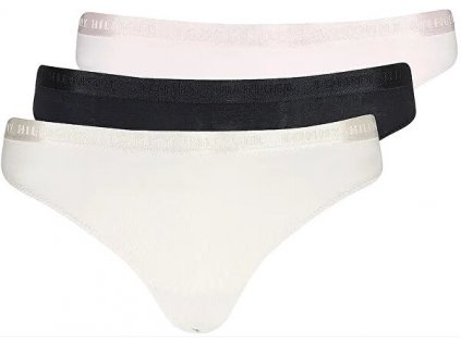 Dámská tanga Tommy Hilfiger UW0UW04480 3Pack, vícebarevné