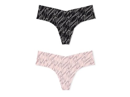 Dámské bezešvé tanga kalhotky Victoria´s Secret - 2pack