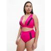 Dámský spodní díl plavek plus size Calvin Klein růžová
