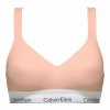 Dámská podprsenka Calvin Klein push-up - bralette, meruňková