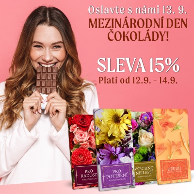 Oslavte s námi 13.9. Mezinárodní den čokolády!