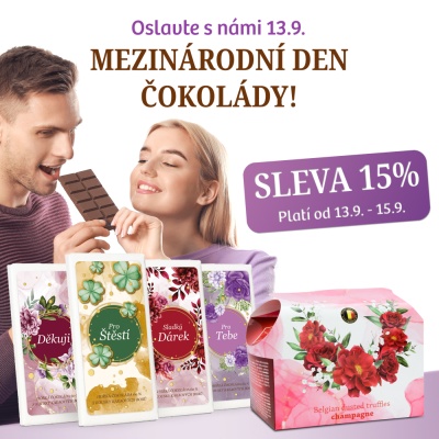 Oslavte s námi 13.9. Mezinárodní den čokolády!