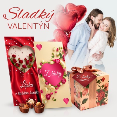 Valentýnské bonboniéry a čokolády