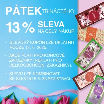 Udělejte si radost v PÁTEK TŘINÁCTÉHO