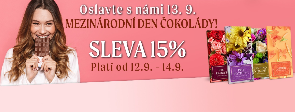 Oslavte s námi 13.9. Mezinárodní den čokolády!