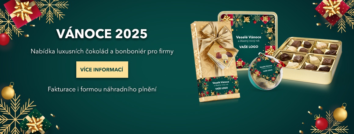 Bonboniéry a čokolády ve firemních obalech