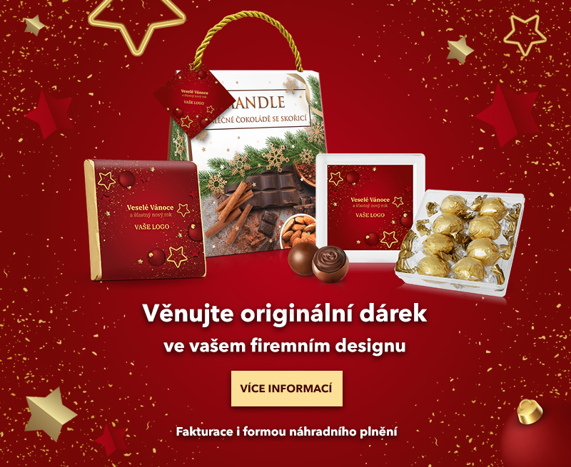 Bonboniéry a čokolády ve firemních obalech