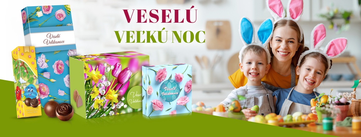 Kolekce bonboniér a čokolád - Veselú Veľkú noc 2024