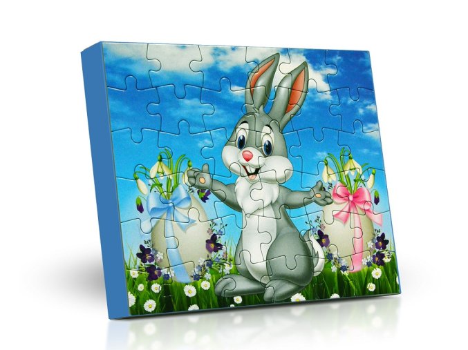 Lodicky puzzle Velikonoce zajíc 125g M