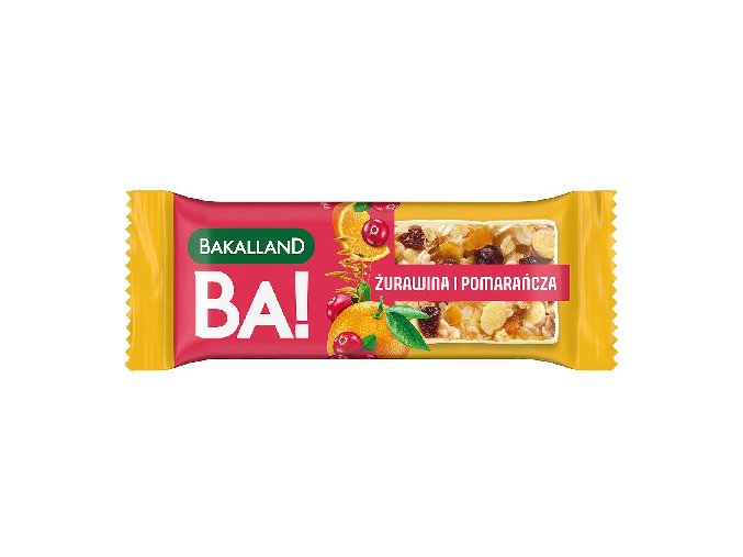 BA! Baton zbozowy Zurawina Pomarancza 40g