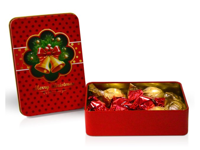Plech Merry Christmas červ Laica M