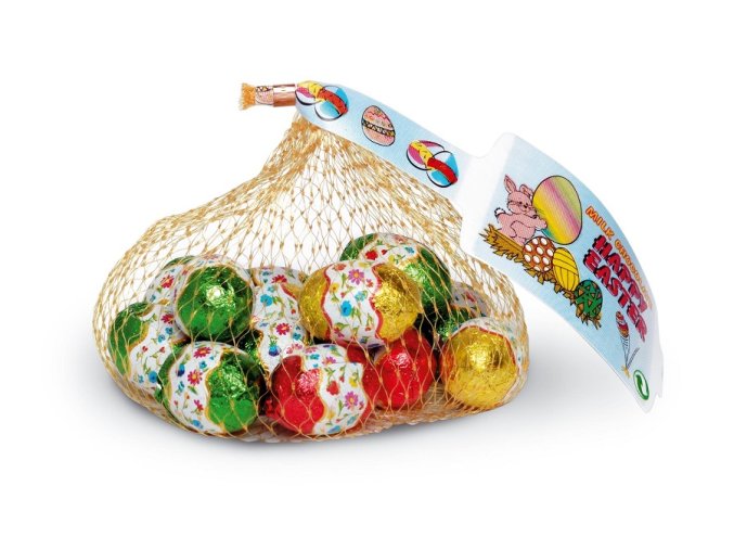 Vajíčka v sieťke - mliečna čokoláda s orieškovou náplňou 100 g