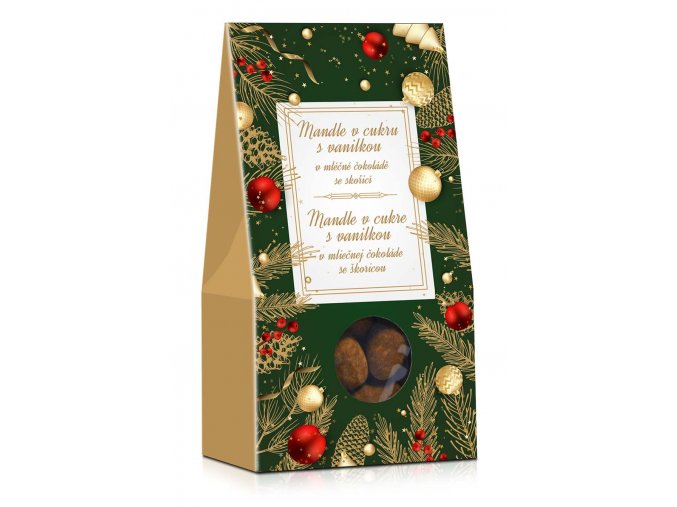 mandle strisky vanoce 2022 mandle v cukru 130g M