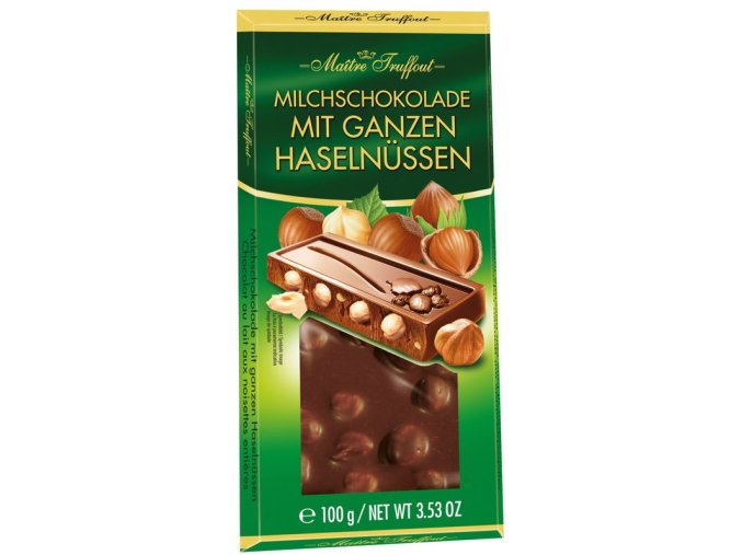 vyr 693Milk chocolate with whole hazelnuts 100g
