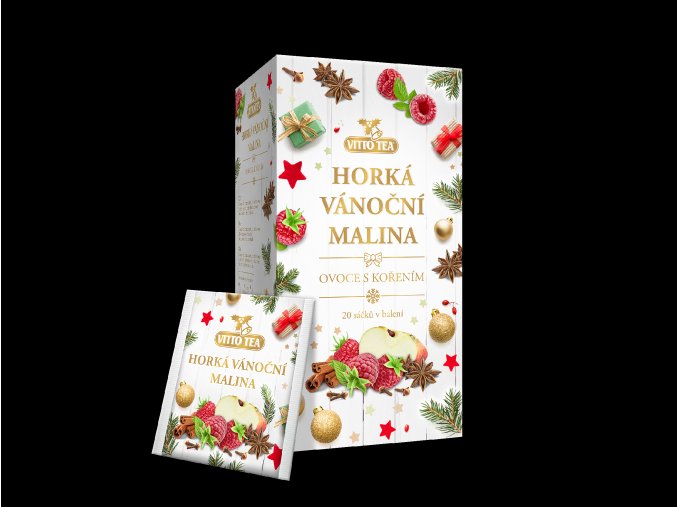 Horká Vánoční Malina, ovocný čaj porcovaný