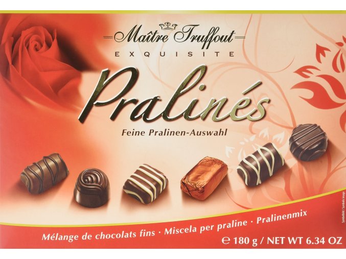 Maitre Truffout bonboniéra červnená 180g