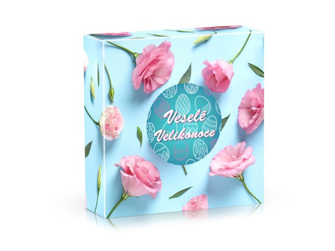 Pralinky 50g madra ruzove ruze VELIKONOCE M