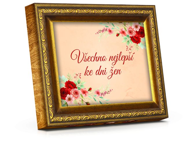 Pohárky 110g drevo ram VšECHNO NEJLEPŠÍ KE DNI ŽEN 2025 M