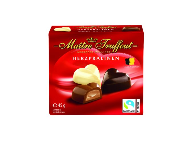 Maître Truffout pralinky ve tvaru srdce 45 g