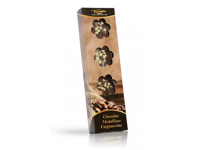 Trianon čokoládové medailonky Cappuccino 60 g (hnědý obal)