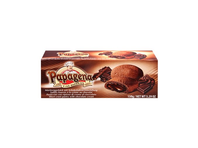 Papagena - sušenky s čokoládovokrémovou náplní 150g