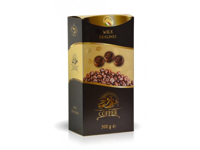 Pralinky z mléčné čokolády s kávovou náplní 250 g