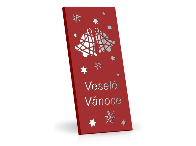 175g Laser Vanoce zvonek Cervena 2025 M