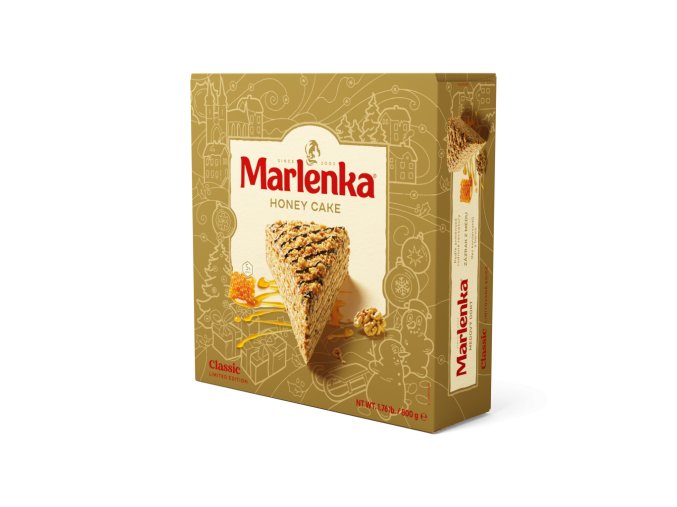 medový dort zimní limitovaná edice