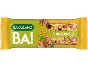 BA! Baton zbozowy 5 Orzechow 40g