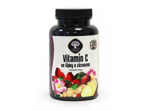 Vitamin C se šípky a zázvorem 120 kapslí M
