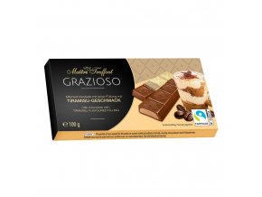 Grazioso milk chocolate with tiramisu cream filling 100g 8x125g Image 1 Zoom image