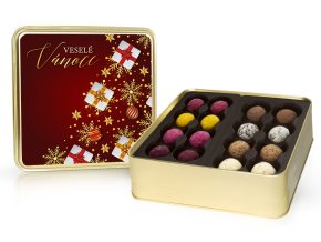 Plech polep vesele vanoce ukr kulicky truffles 400g M