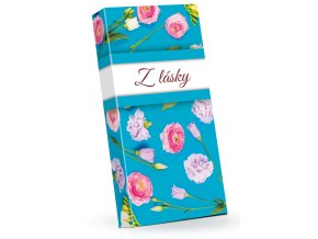 100g chocolate pralines modra tapeta ruze M
