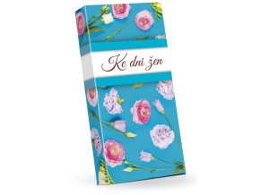 100g chocolate pralines modra tapeta ruze Ke dni žen M