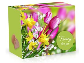 Krab kvadr 250g sladky darek tulipan 2026 krasny den zen samoleka M