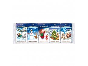 Milk chocolate 5x15g Christmas