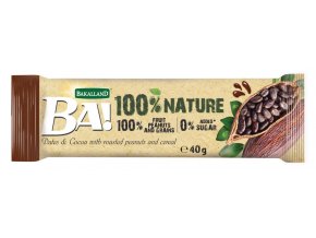 BA 100% NATURE tyčinka kakao 40g