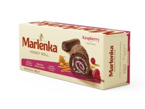 malinová roláda na stojato