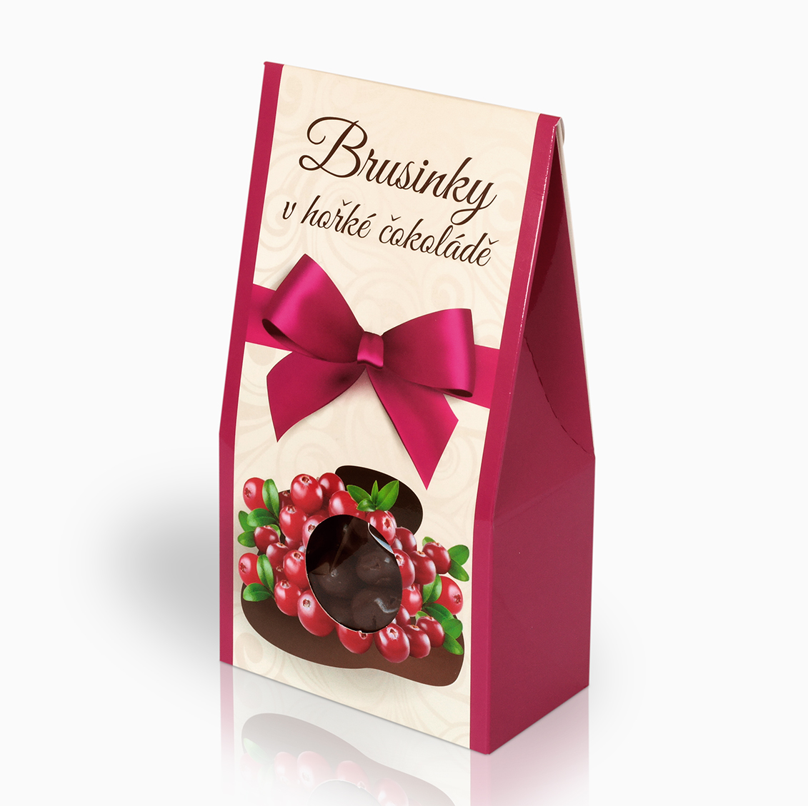 Brusinky v hořké čokoládě 150g (stříška)