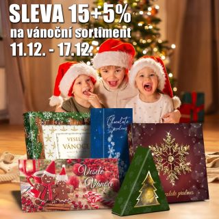Využijte akce na vánoční sortiment! Nakupte vánoční dárkové bonboniéry a čokolády se slevou až 20%. Více informací zde:...