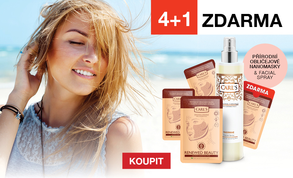 SET 4+1 - obličejové nanomasky a Facial Spray