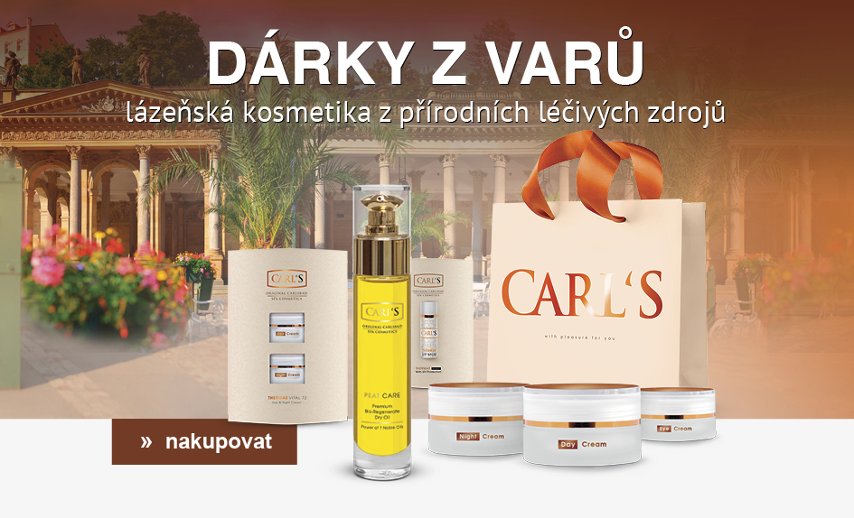 Dárky z Varů - jedinečná lázeňská kosmetika z přírodních léčivých zdrojů