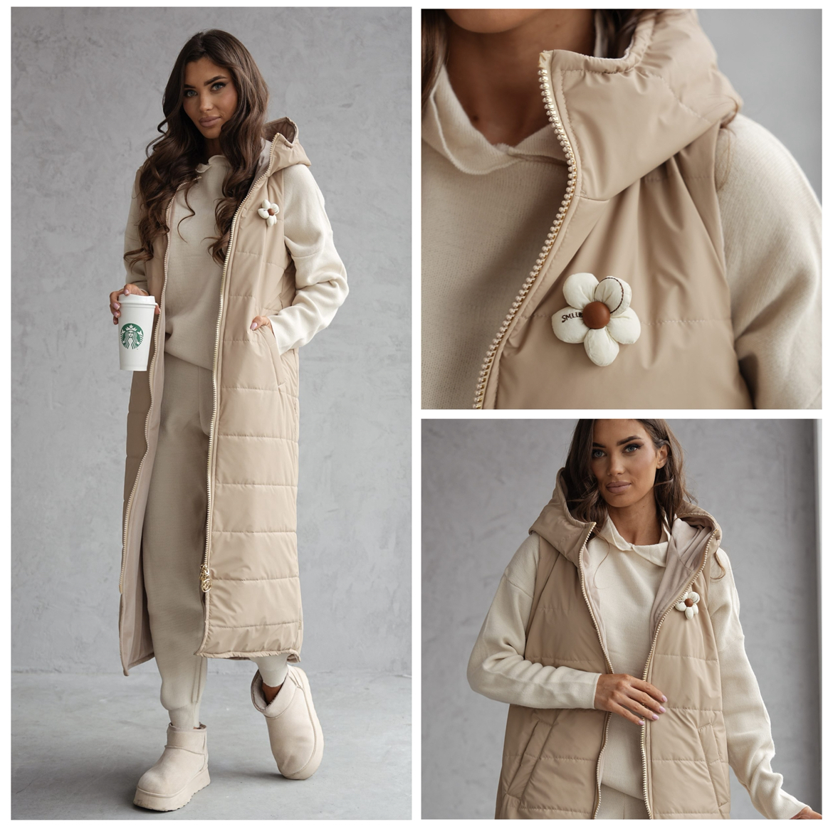 Bestseller GLAMOUR MAXI LONG beige