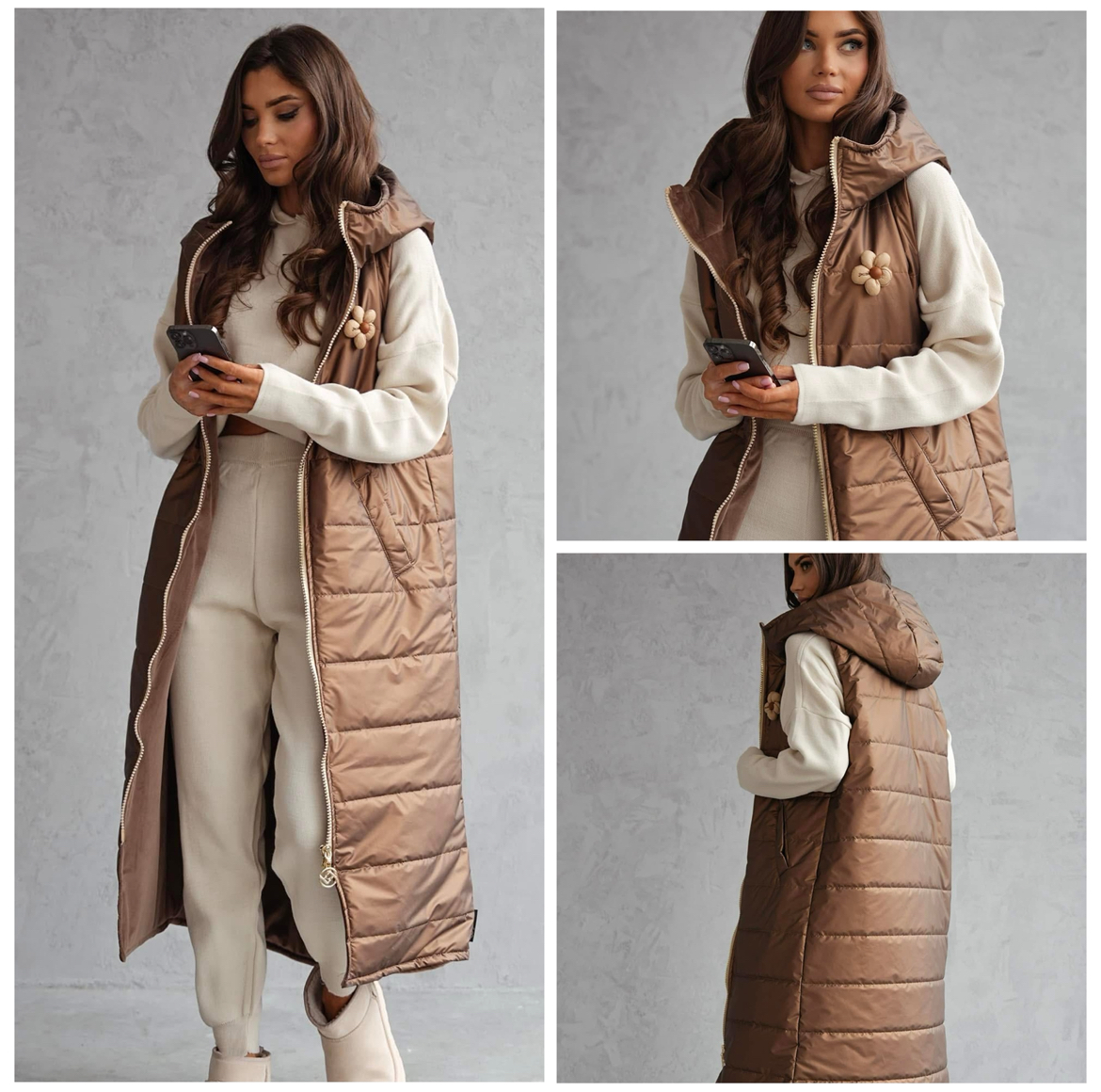 Bestseller GLAMOUR MAXI LONG chocolate